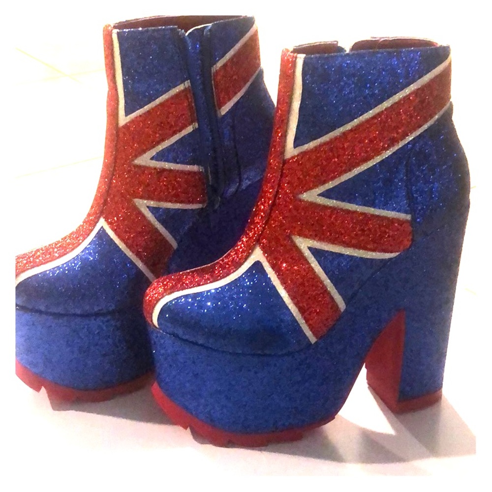 Y.R.U. Union Jack Platform Boots